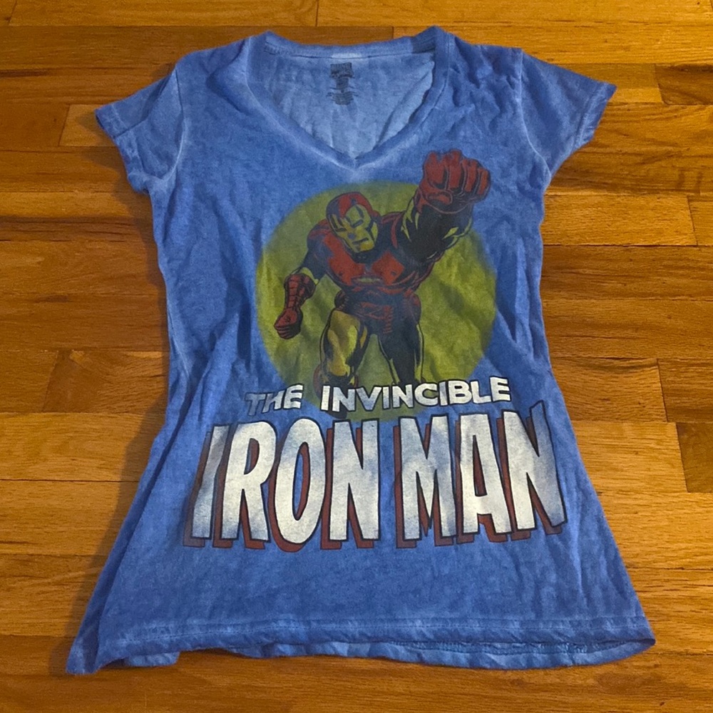 Ironman v-neck tee shirt